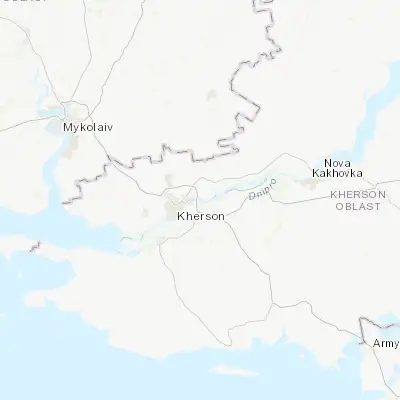 Map showing location of Antonivka (46.676660, 32.730610)