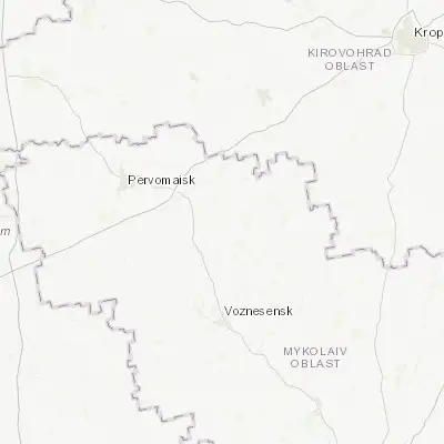 Map showing location of Arbuzynka (47.907910, 31.317010)