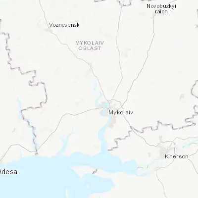 Map showing location of Balovne (47.051110, 31.886170)