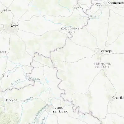 Map showing location of Berezhany (49.445780, 24.936860)