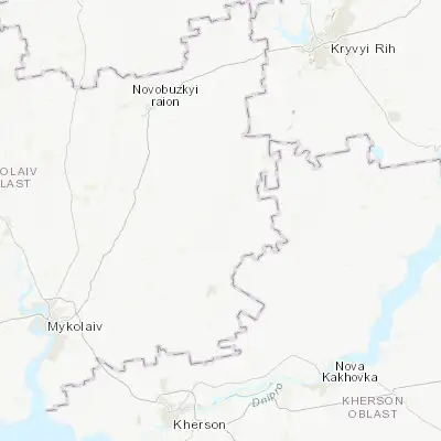 Map showing location of Bereznehuvate (47.308720, 32.850980)
