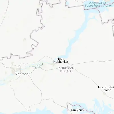 Map showing location of Beryslav (46.838510, 33.426640)