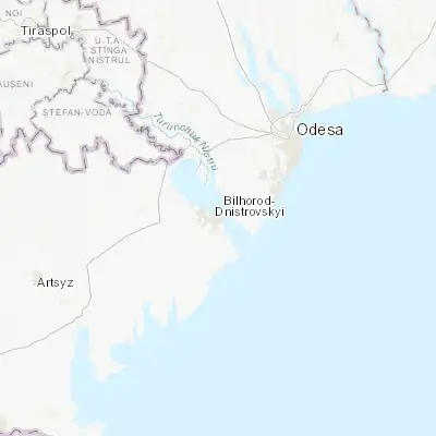 Map showing location of Bilhorod-Dnistrovskyi (46.194840, 30.348270)