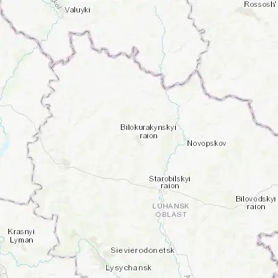 Map showing location of Bilokurakyne (49.534580, 38.727230)