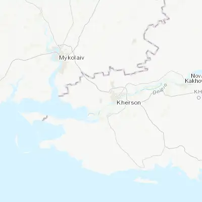Map showing location of Bilozerka (46.626510, 32.444470)