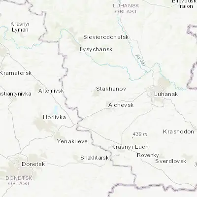 Map showing location of Brianka (48.511000, 38.672220)