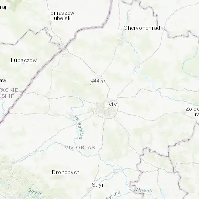 Map showing location of Bryukhovychi (49.904670, 23.959690)