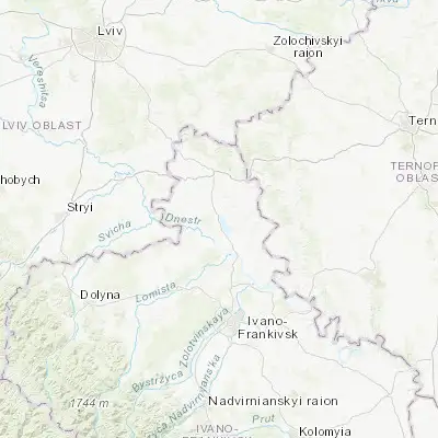 Map showing location of Burshtyn (49.251930, 24.633390)