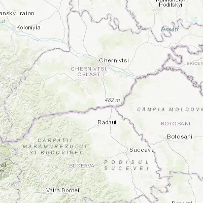 Map showing location of Cherepkivtsi (48.015570, 25.964300)