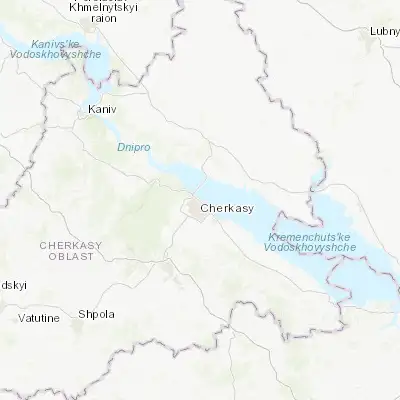 Map showing location of Cherkasy (49.444520, 32.057380)