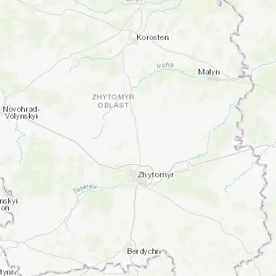 Map showing location of Cherniakhiv (50.456520, 28.670180)