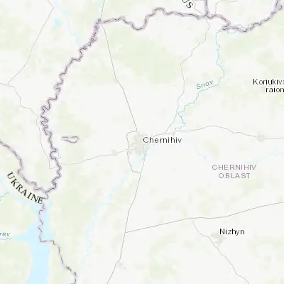 Map showing location of Chernihiv (51.505510, 31.284870)