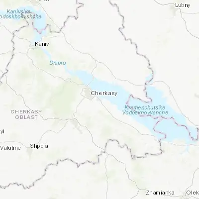 Map showing location of Chervona Sloboda (49.372810, 32.157420)