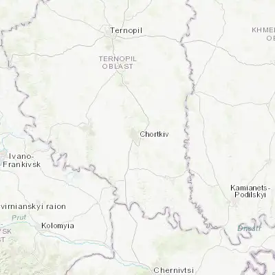 Map showing location of Chortkiv (49.017010, 25.798080)