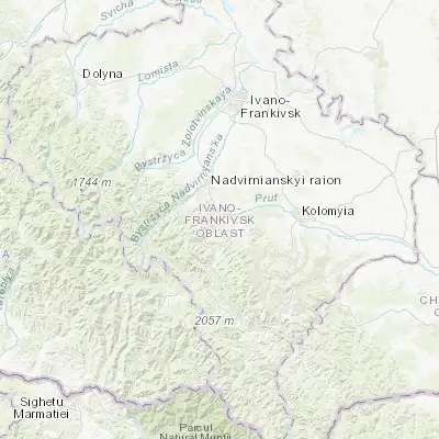 Map showing location of Delyatyn (48.524800, 24.625660)