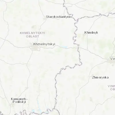 Map showing location of Derazhnya (49.269150, 27.429090)