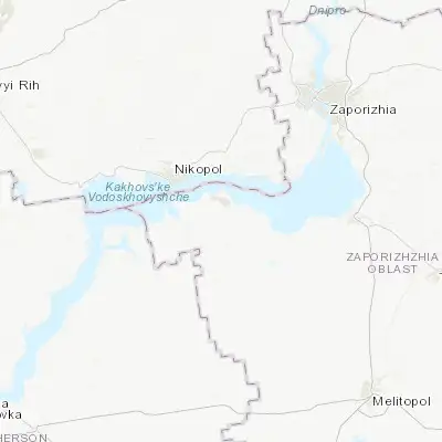 Map showing location of Dniprovka (47.428440, 34.618240)