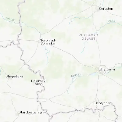 Map showing location of Dovbysh (50.373320, 27.987420)
