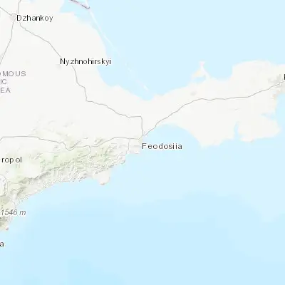 Map showing location of Feodosiya (45.031990, 35.381530)