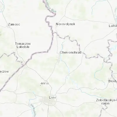 Map showing location of Hirnyk (50.331480, 24.195380)