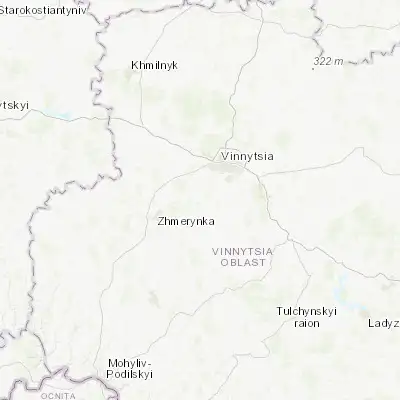 Map showing location of Hnivan (49.093900, 28.337850)