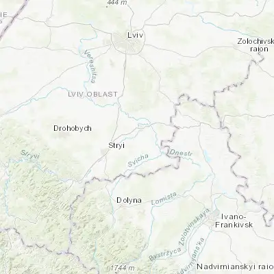 Map showing location of Hnizdychiv (49.337420, 24.107860)
