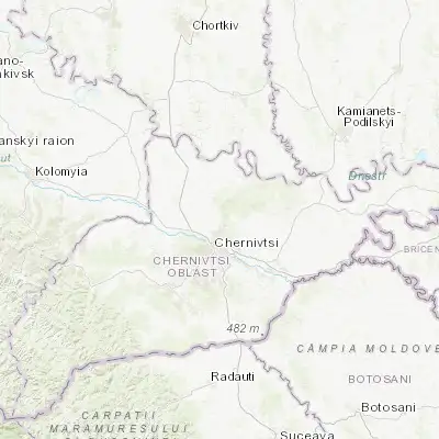 Map showing location of Horishni Sherivtsi (48.396710, 25.952690)