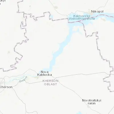 Map showing location of Hornostayivka (47.011710, 33.729870)