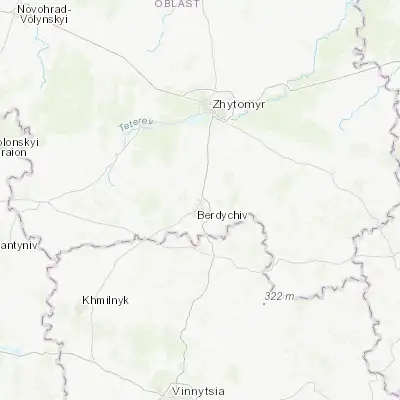 Map showing location of Hryshkivtsi (49.936340, 28.604720)