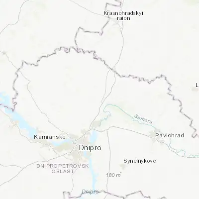 Map showing location of Hubynykha (48.808000, 35.258290)