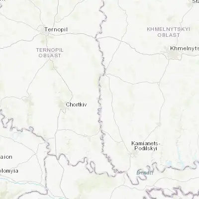Map showing location of Husyatyn (49.071230, 26.204640)