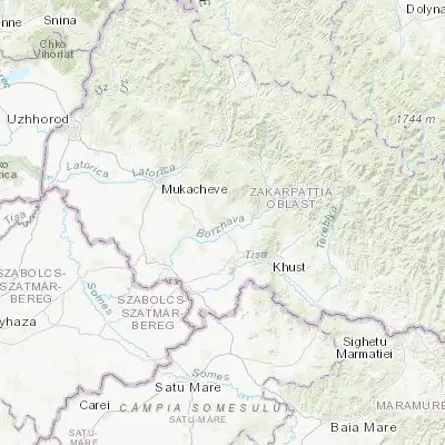 Map showing location of Irshava (48.312270, 23.040650)