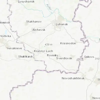 Map showing location of Kamiane (48.168290, 39.165370)