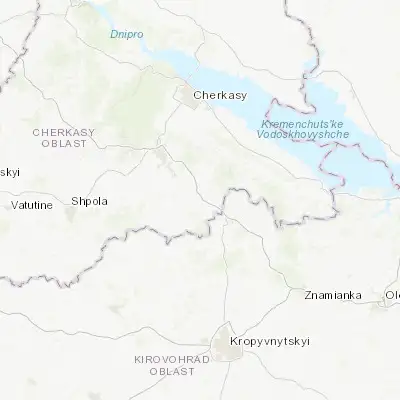 Map showing location of Kamyanka (49.039550, 32.101740)