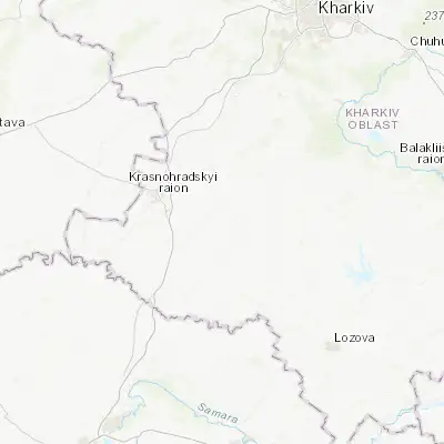 Map showing location of Kehychivka (49.286560, 35.761530)