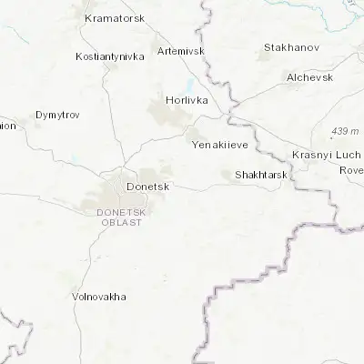 Map showing location of Khartsyzk (48.042430, 38.147280)