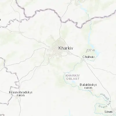 Map showing location of Khorosheve (49.851700, 36.227590)