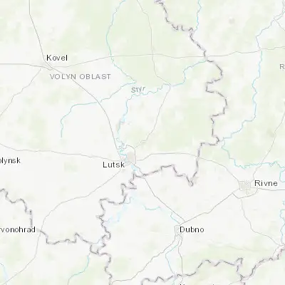 Map showing location of Kivertsi (50.834250, 25.458210)