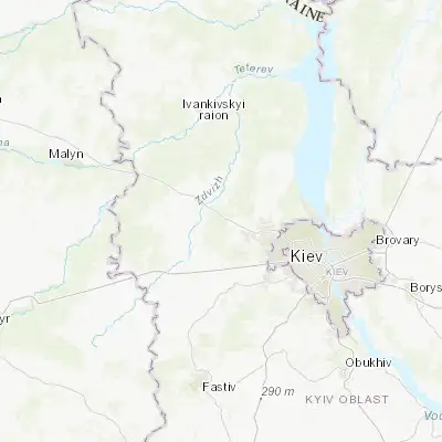 Map showing location of Klavdiievo-Tarasove (50.584160, 30.011340)
