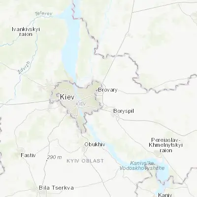 Map showing location of Knyazhichi (50.462750, 30.783690)