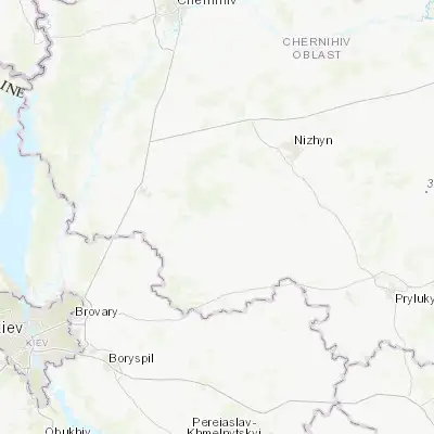 Map showing location of Kobyzhcha (50.828540, 31.504390)