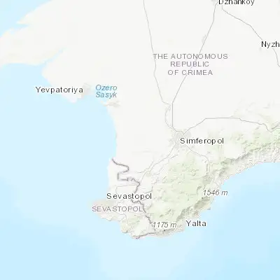 Map showing location of Kol’chugino (44.943670, 33.788650)