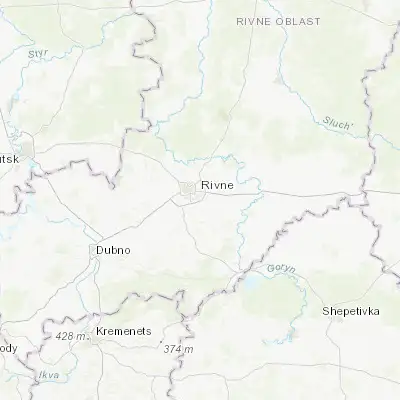 Map showing location of Kolodenka (50.585610, 26.316010)