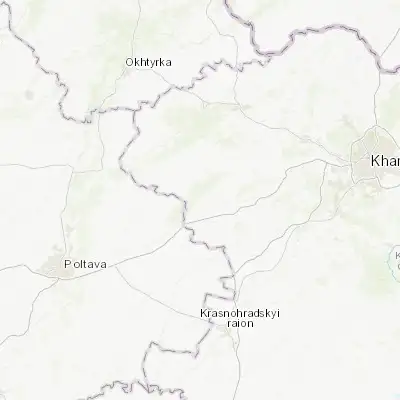 Map showing location of Kolomak (49.840830, 35.302380)