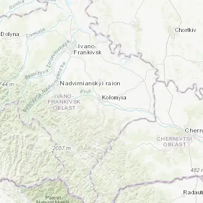 Map showing location of Kolomyya (48.524960, 25.037120)