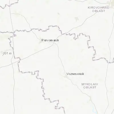 Map showing location of Kostyantynivka (47.830630, 31.151550)