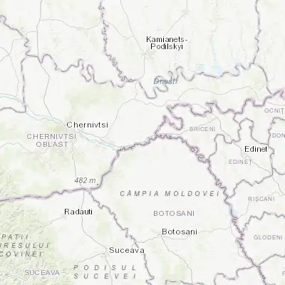 Map showing location of Kostychany (48.225800, 26.515450)