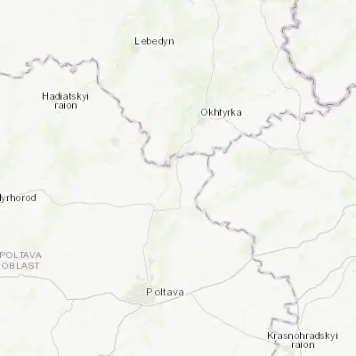 Map showing location of Kotelva (50.068490, 34.746970)