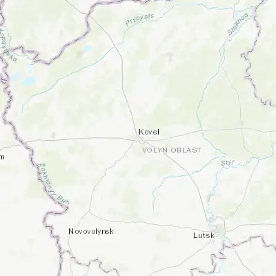 Map showing location of Kovel (51.215260, 24.708670)
