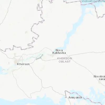 Map showing location of Kozatske (46.785510, 33.350020)